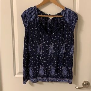 Gently used Lucky brand top in blue